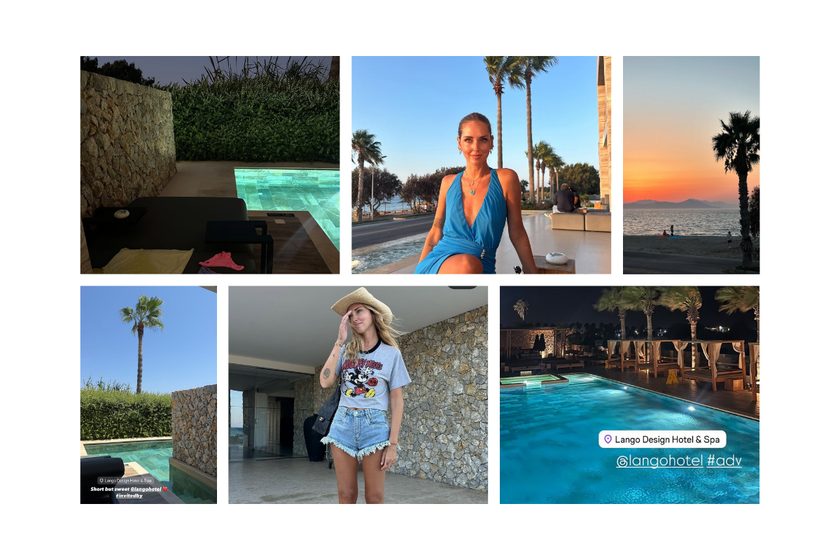 Chiara Ferragni’s Stay at Lango Design Hotel & Spa in Kos